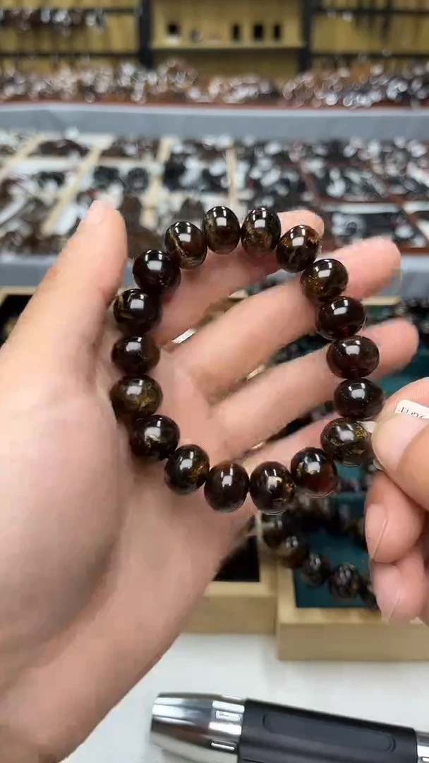 裸石琥珀未镶嵌贝**乐抚顺琥珀13+多样性发其一