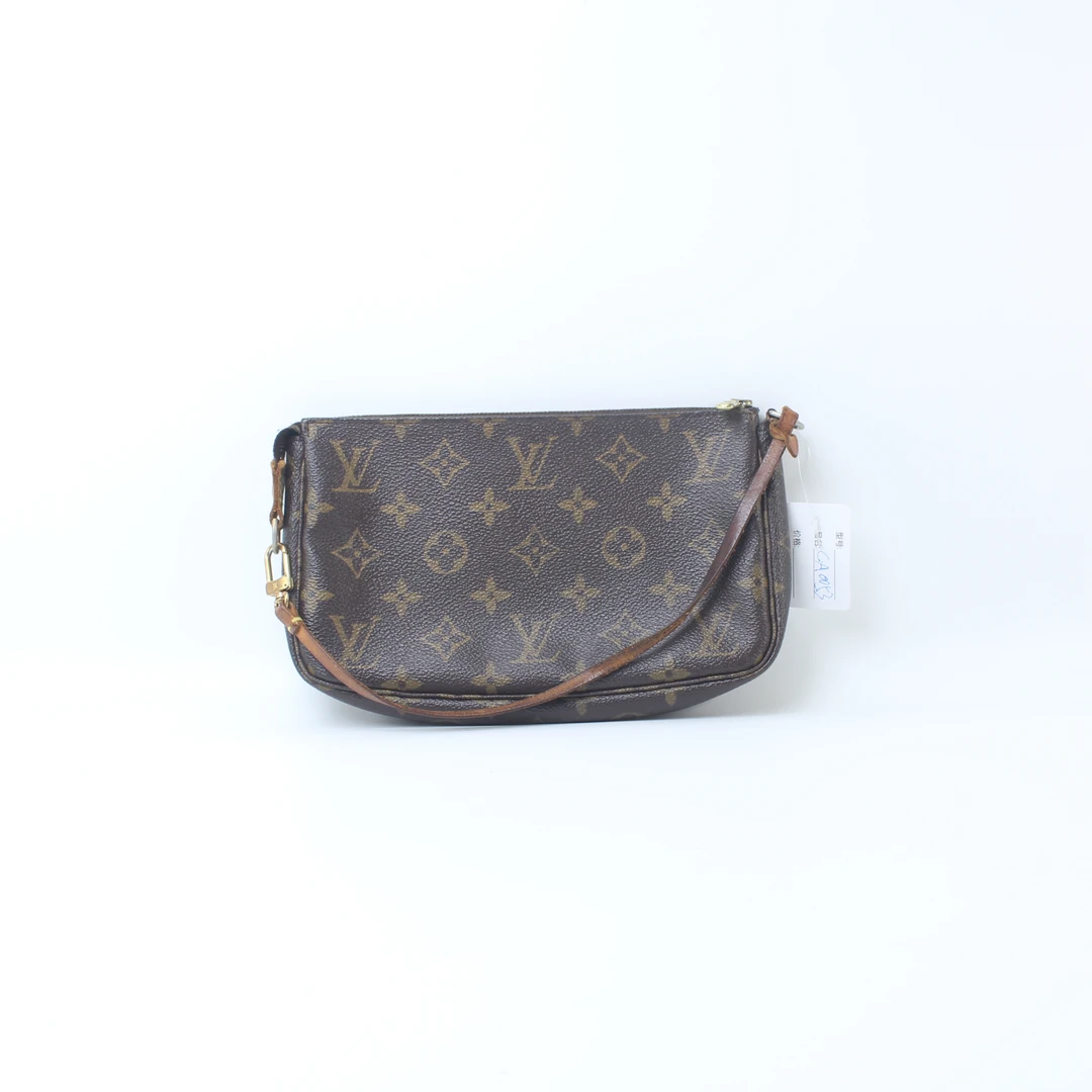 90新 LouisVuitton/路易威登 CA0053经典老花大号麻将包手提包