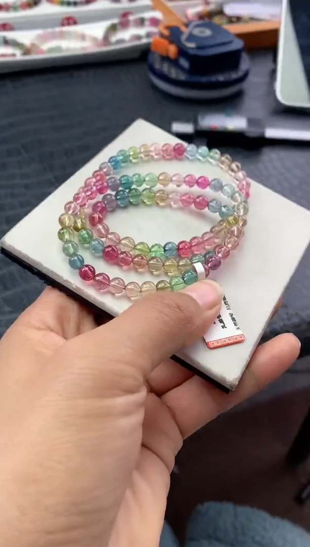 未镶嵌手串碧玺多样性发一条