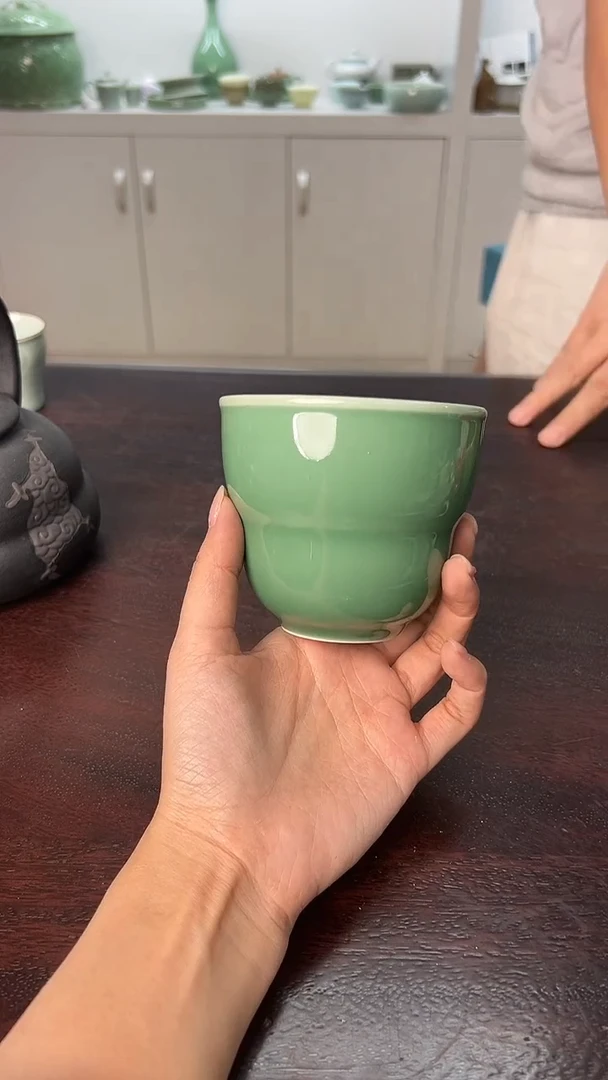 龙泉云间青瓷小米茶器