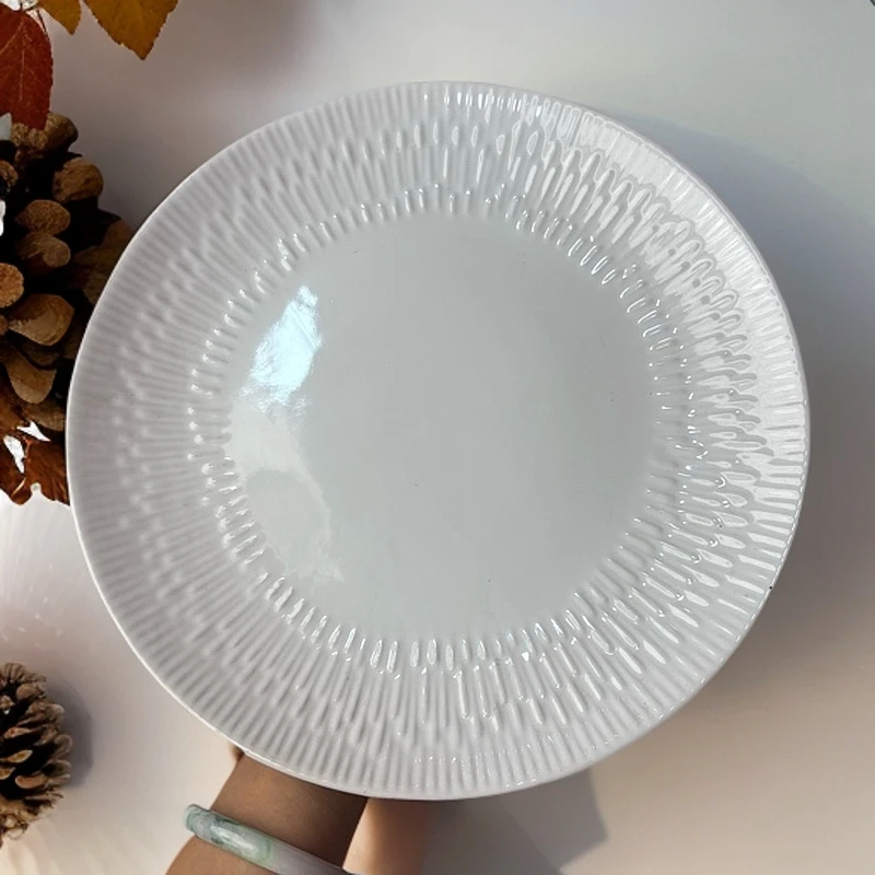 659 微瑕品白色大盘