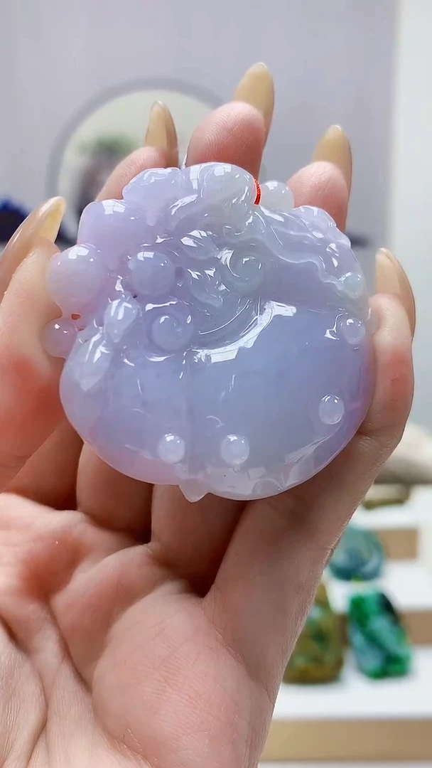 未镶嵌定制翡翠4852MM-毛货挂件78