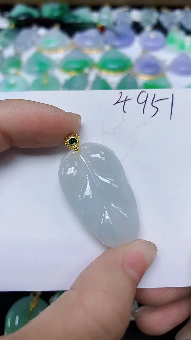 翡翠未镶嵌颈饰天然缅甸翡翠A货