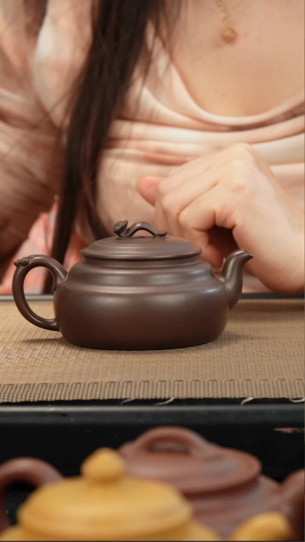 茶壶紫砂还**好老紫泥紫灵200