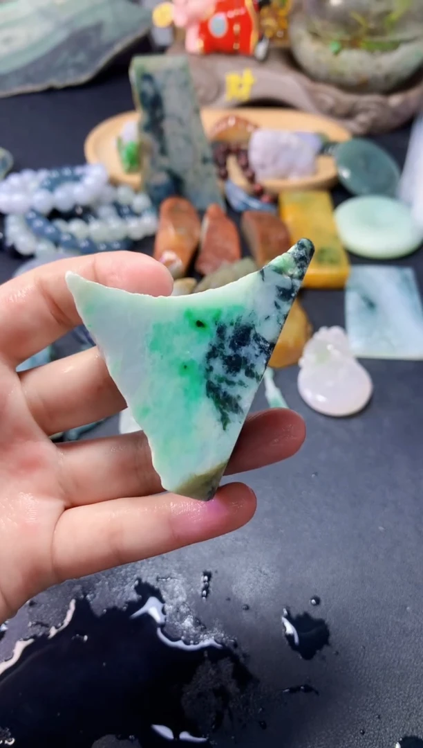 翡翠未镶嵌颈饰004天然翡翠