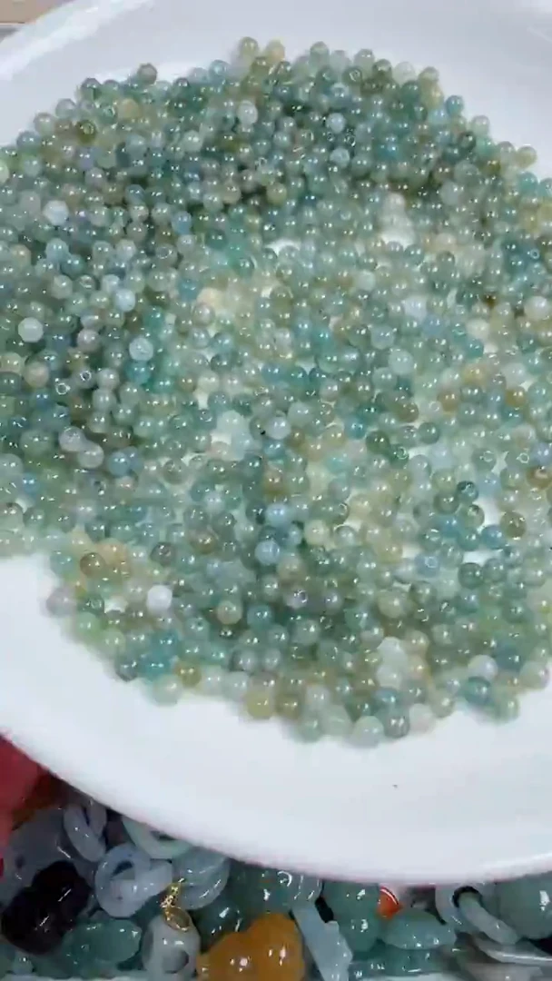 散珠翡翠269号链接，A货翡翠100颗