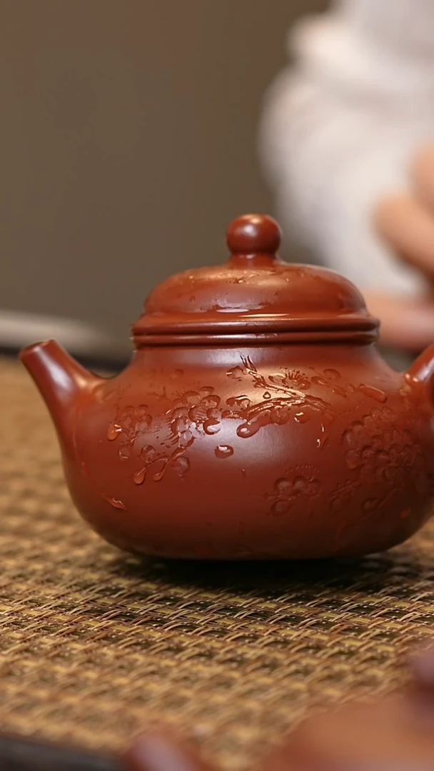 茶壶紫砂鸡血大红袍 容天