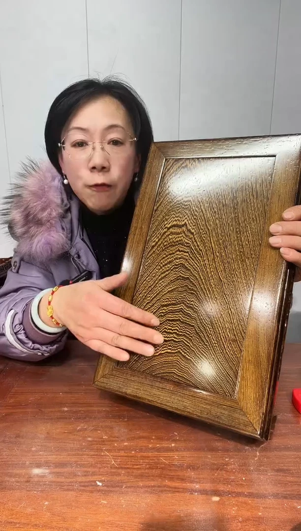 木风**阻处理鸡翅木长方底座 40*24*11