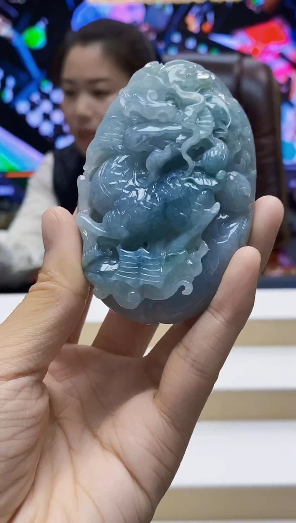 未镶嵌定制翡翠-毛货挂件34