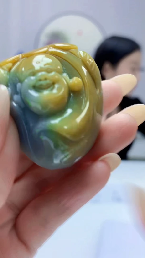 【闪购商品】定制翡翠未镶嵌4852DD-毛货挂件217