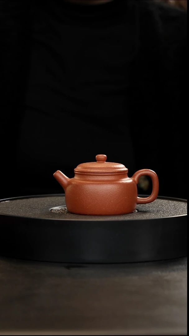 茶壶紫砂特价精挑24目满砂红降坡德中150cc