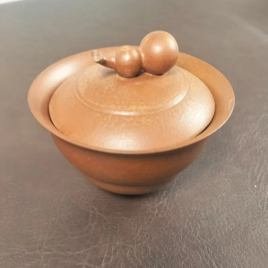 酱釉葫芦二才盖碗葫芦泡茶功夫茶具陶瓷茶具