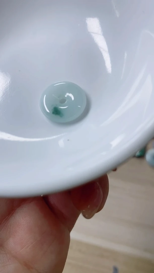 翡翠未镶嵌颈饰3天然缅甸翡翠A货小平安扣