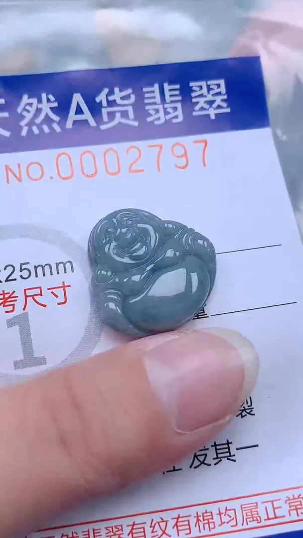 翡翠未镶嵌吊坠(不含链)1