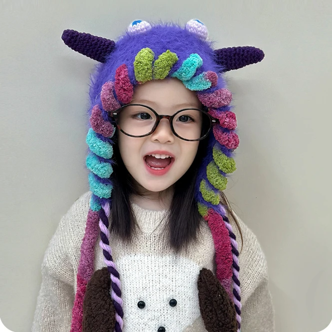 宝宝帽子秋冬款婴儿保暖护耳帽男宝女童加厚套头帽儿童防寒毛绒帽