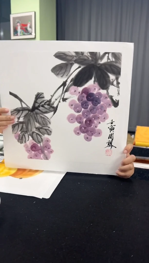 国画老师亲笔国画作品