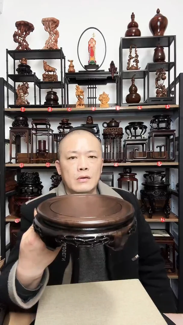 紫砂底座木内径20