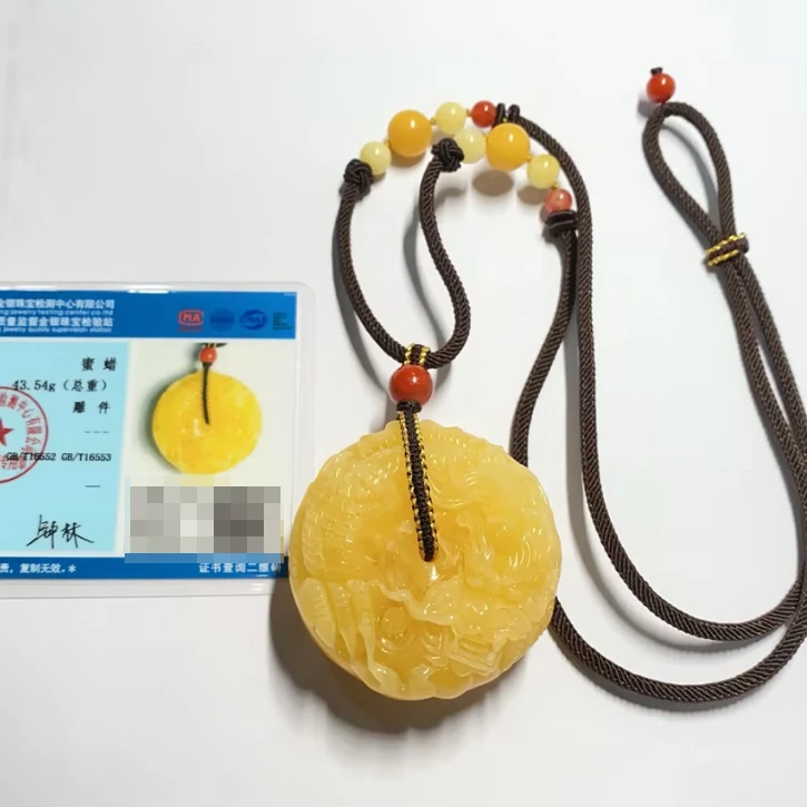 L250852-蜜蜡雕件吊坠