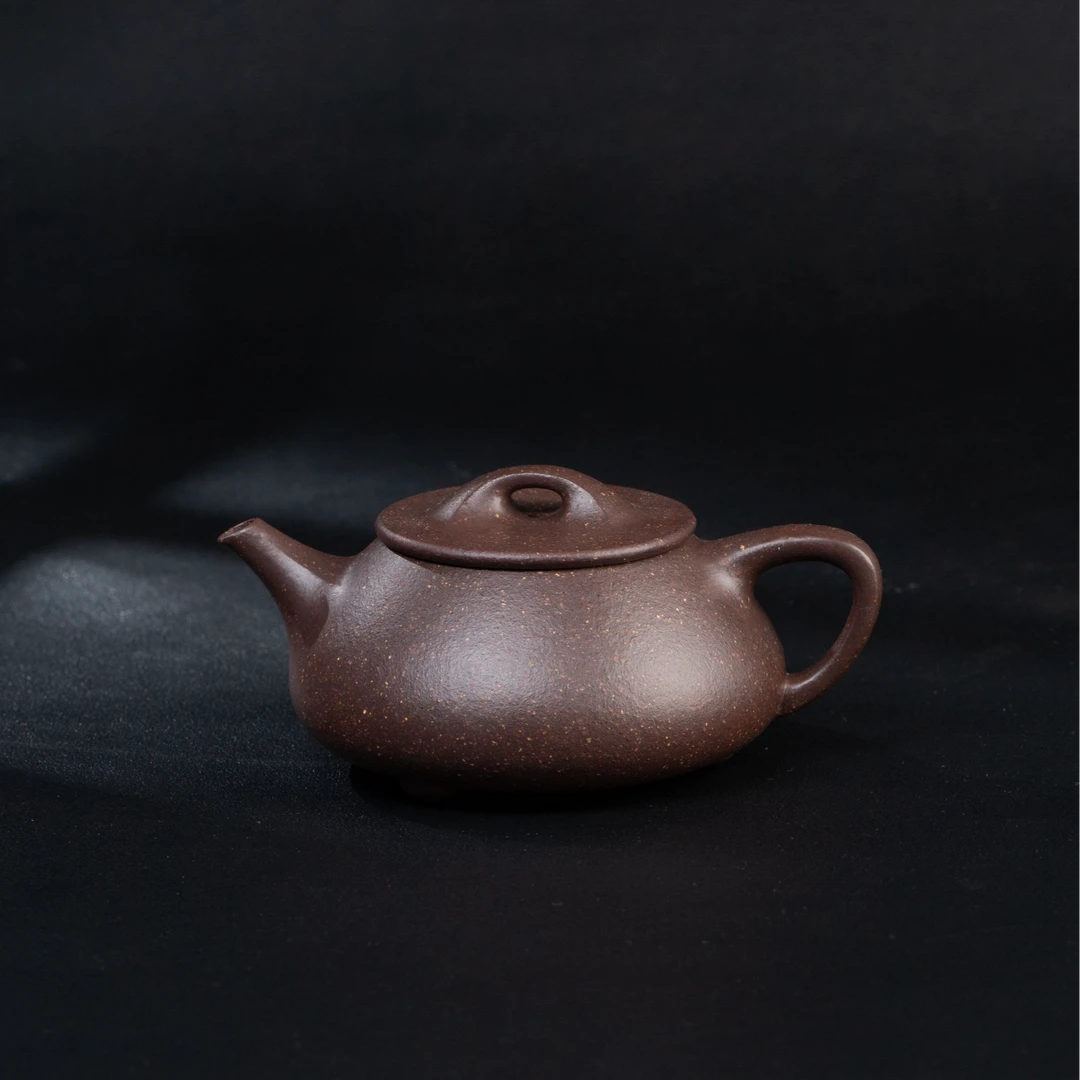 【新华网非遗紫砂专属】YRCG59尧日辰光 光明石瓢徐艺敏桃花泥200cc