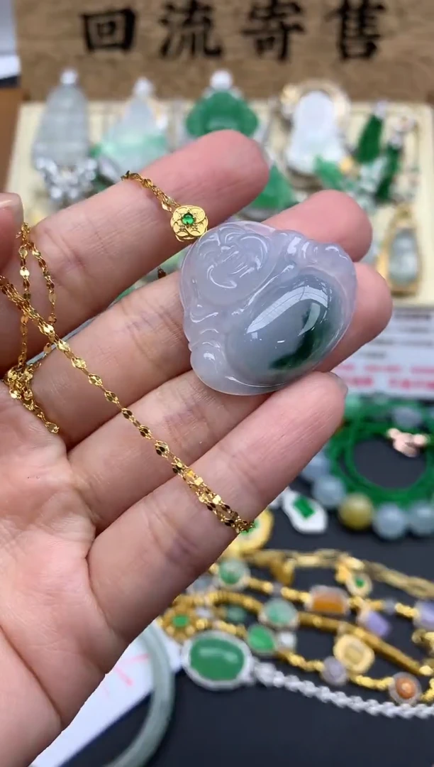 【闪购商品】翡翠颈饰18K金镶嵌486-中国好珍宝