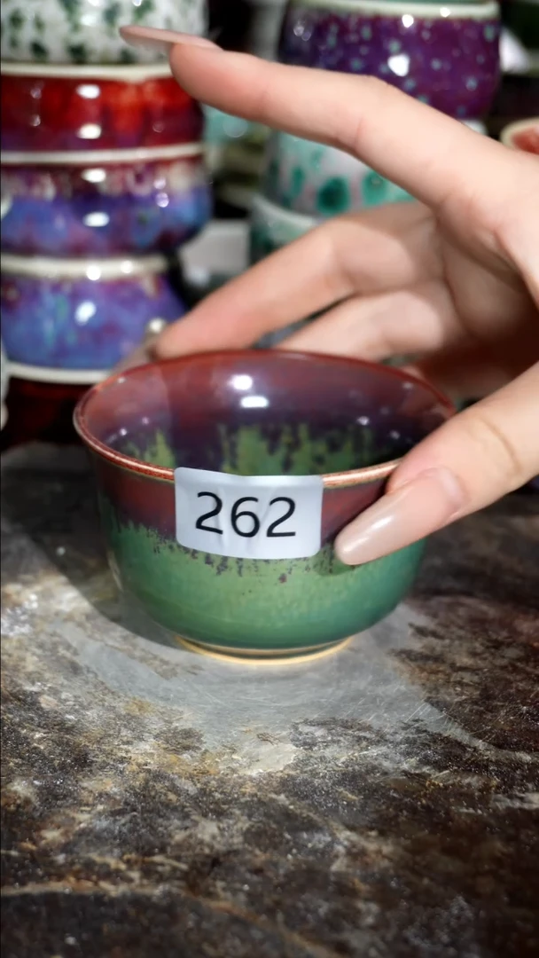 摆件精品窑变钧瓷茶器