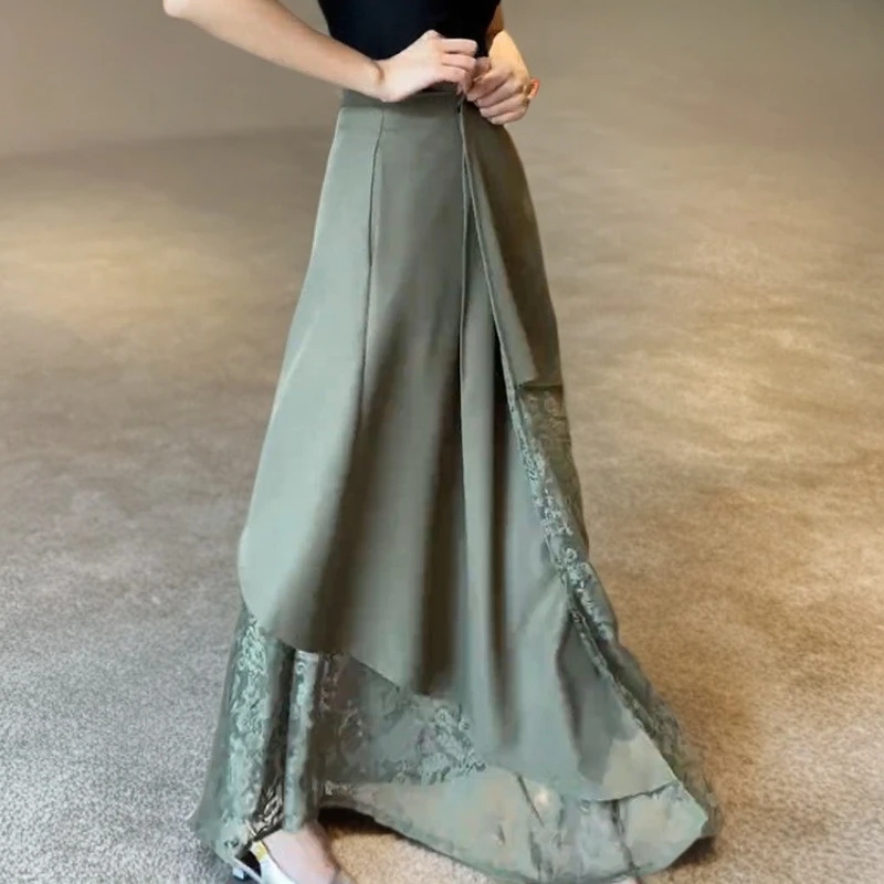 2025夏季流行新款高腰好看百搭一片式裙子军小众炸街高级感女装