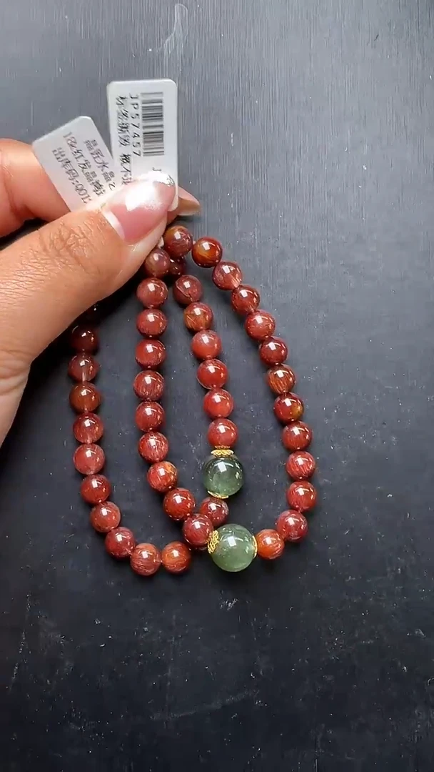 未镶嵌手串水晶18k红发晶鸿运青岚 手串多样性发一 JP57457