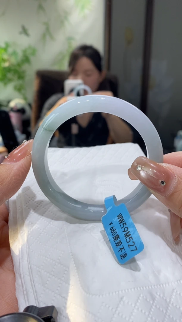 未镶嵌手镯翡翠圈口圈口52.5