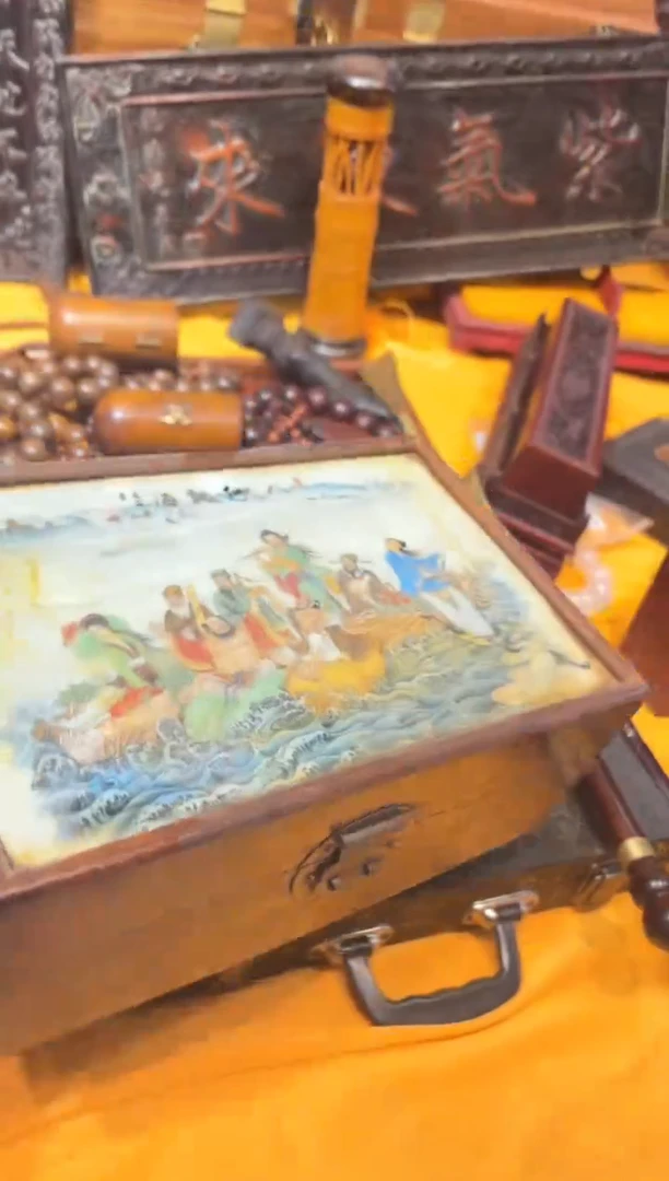 木瓷板盒子盒子和