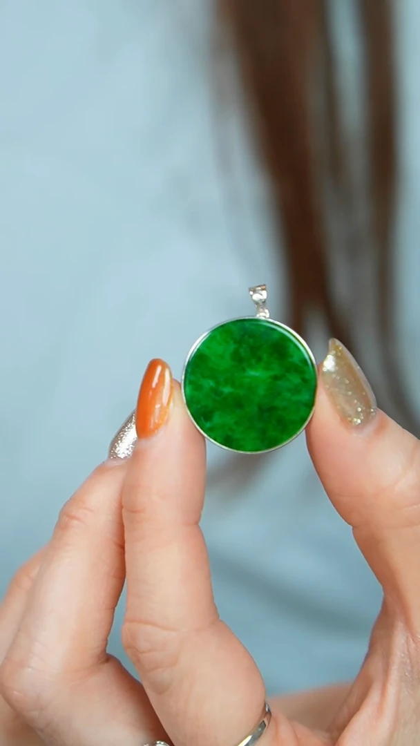 【闪购商品】翡翠挂件18K金镶嵌18号-吊坠/姿/3