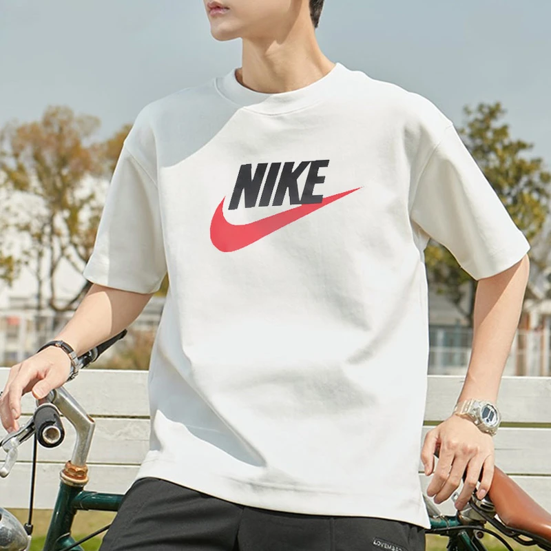 Nike耐克短袖T恤男女上衣2025新款圆领透气休闲服纯棉半袖 AR5005