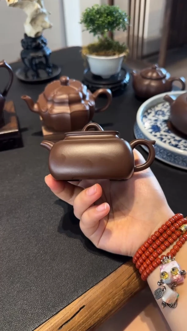 茶壶紫砂徐*然长四方 紫砂壶
