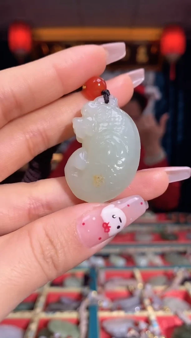 【闪购商品】和田玉颈饰未镶嵌鱼化龙