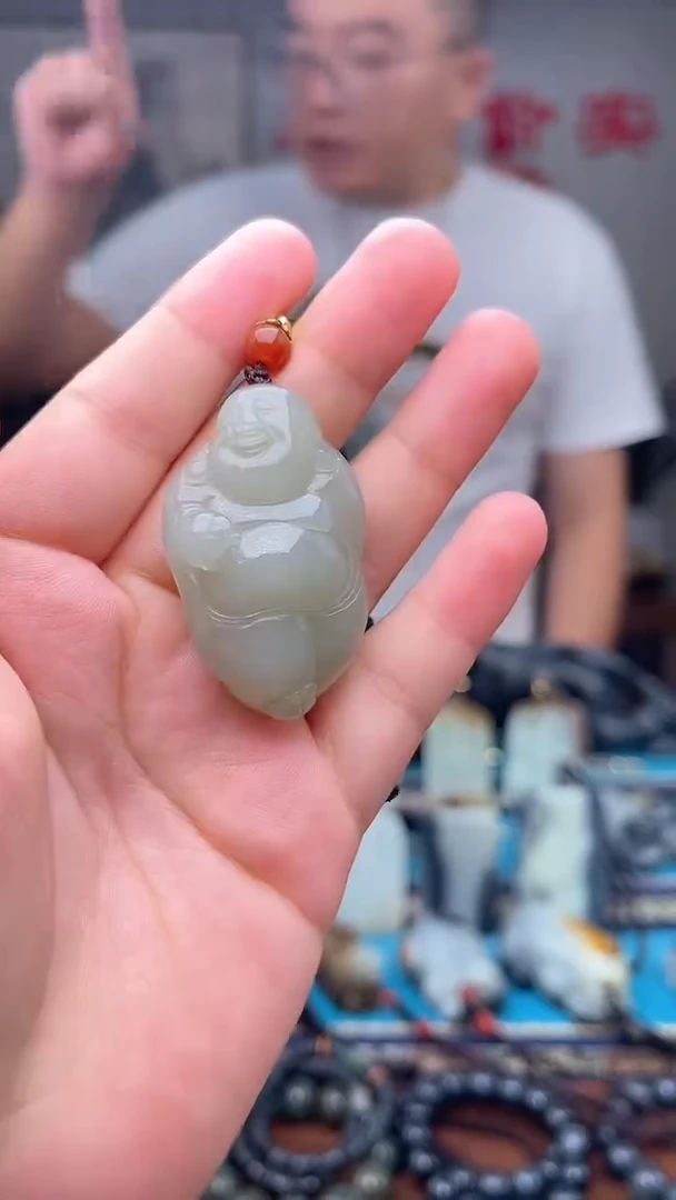 和田玉未镶嵌挂件1