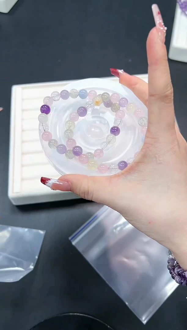 【闪购商品】水晶手串未镶嵌8n多样性发其一/1条默认微瑕