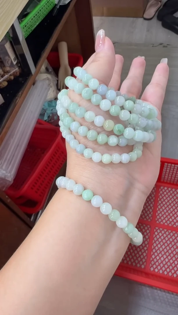 未镶嵌手串翡翠多样性发一件