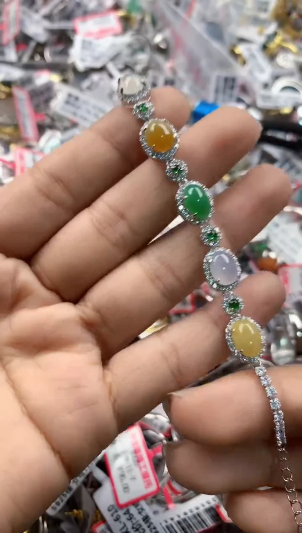 银S925镶嵌戒指翡翠11     2