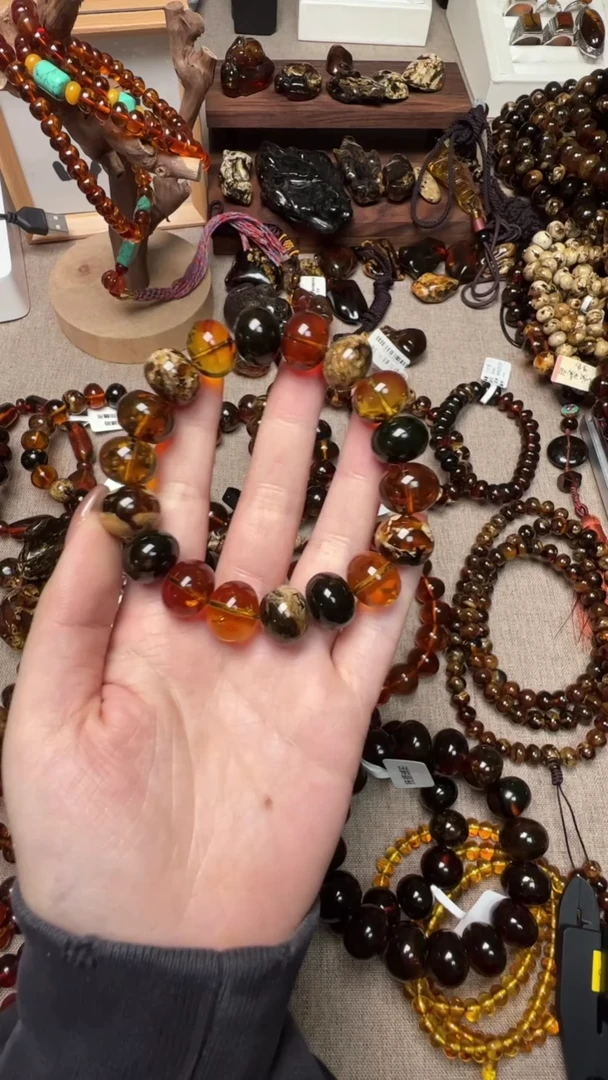 【闪购商品】琥珀手链未镶嵌抚顺琥珀