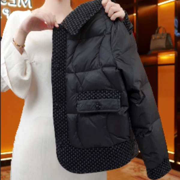 ZZ-2025新款时尚气质直充小香羽绒服