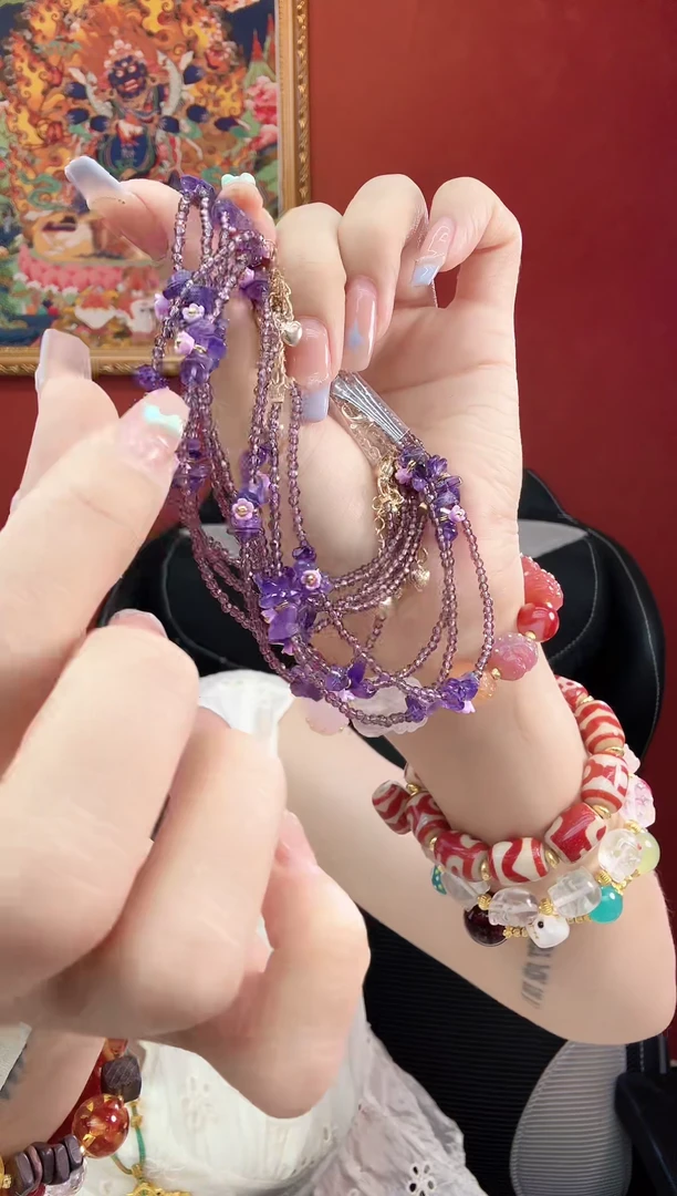 未镶嵌颈饰水晶紫水晶脚链多样性发一