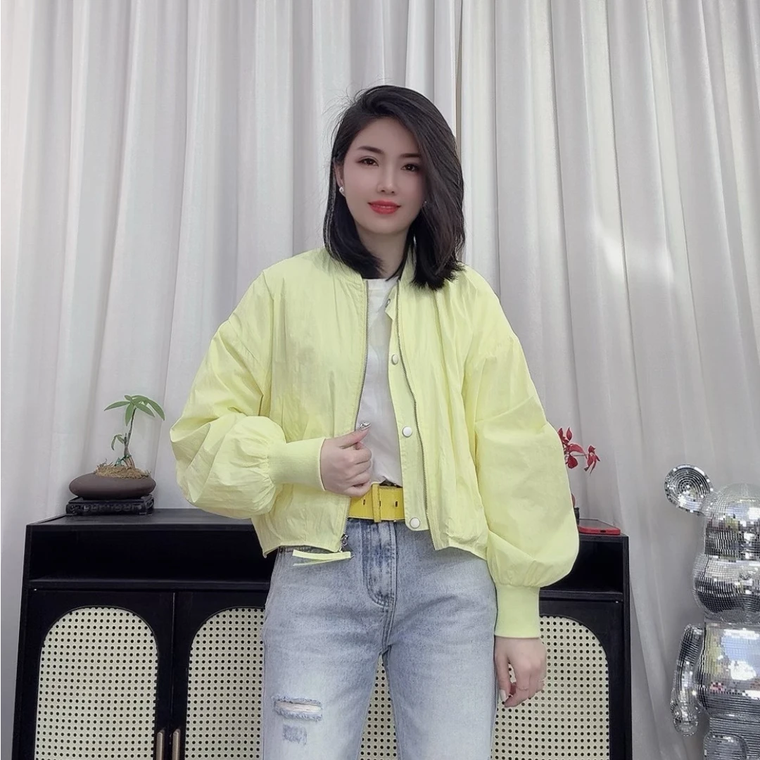 2025春夏新款棒球服宽松显瘦遮肉潮流百搭短外套大码女装防晒上衣