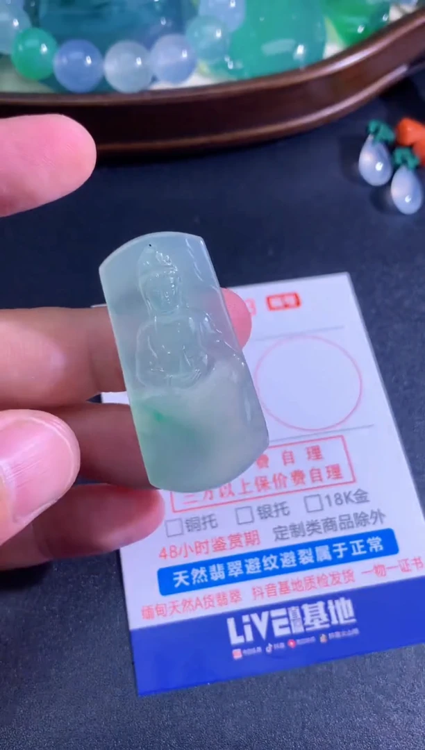 颈饰未镶嵌翡翠天然A货翡翠