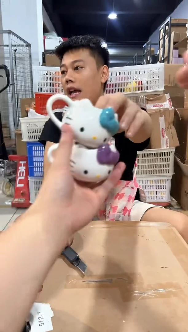 瓷片kkkt一口杯 紫色加蓝色