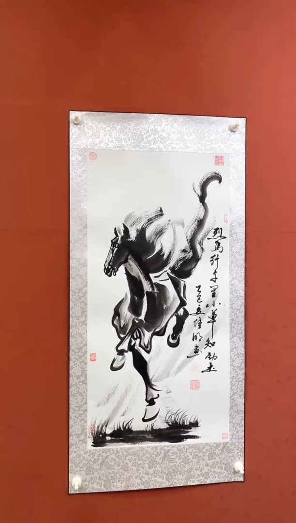 国画老师现场创作  9