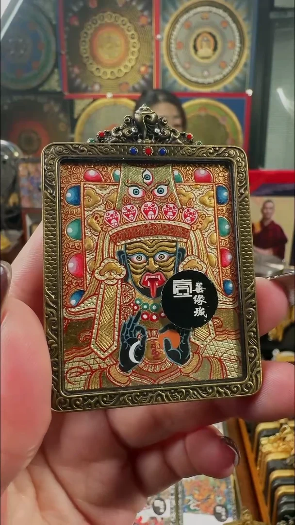 吊坠梵绘天集手绘唐卡扎基