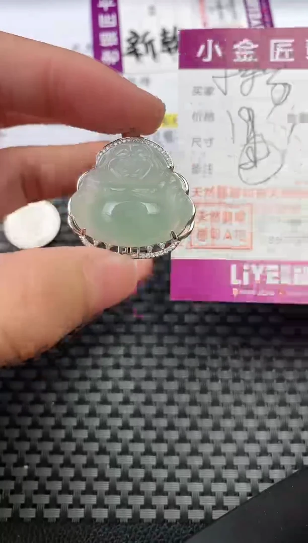 翡翠银S925镶嵌颈饰·