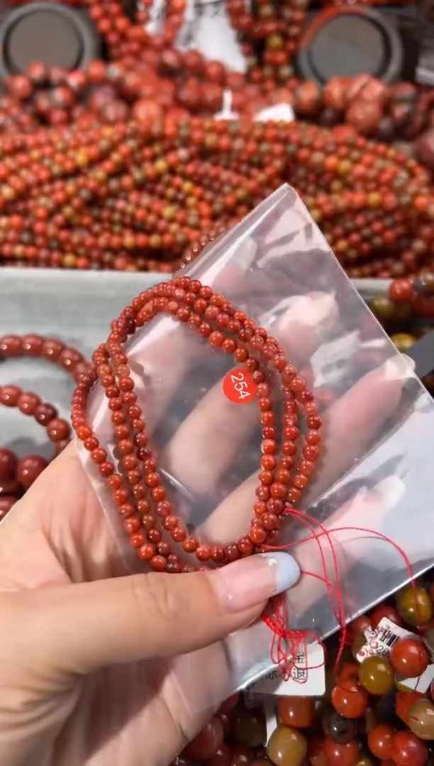 未镶嵌手串南红玛瑙4+