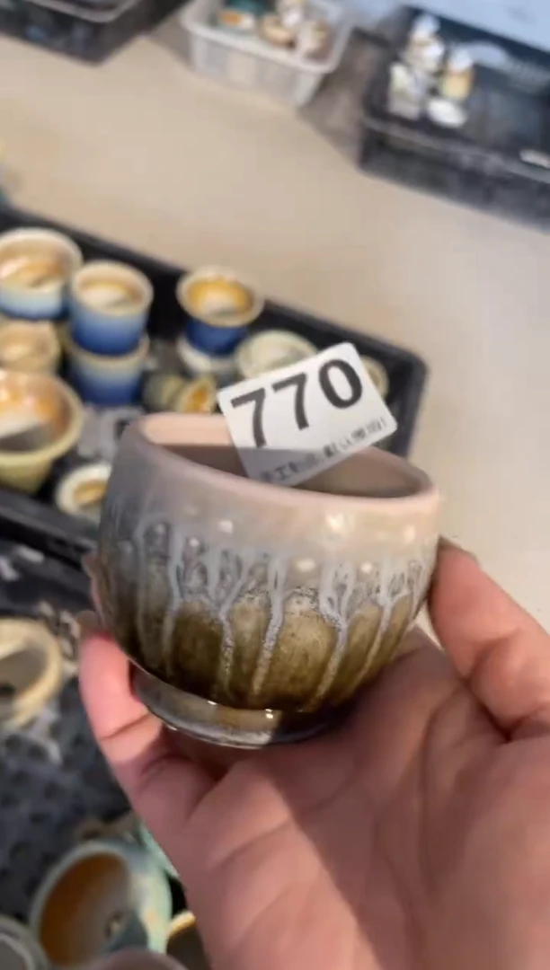 瓷片花****8770知木小芳花盆