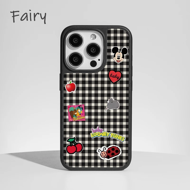 贴纸米奇适用苹果16promax手机壳iphone15新款14全包13防摔12磁吸