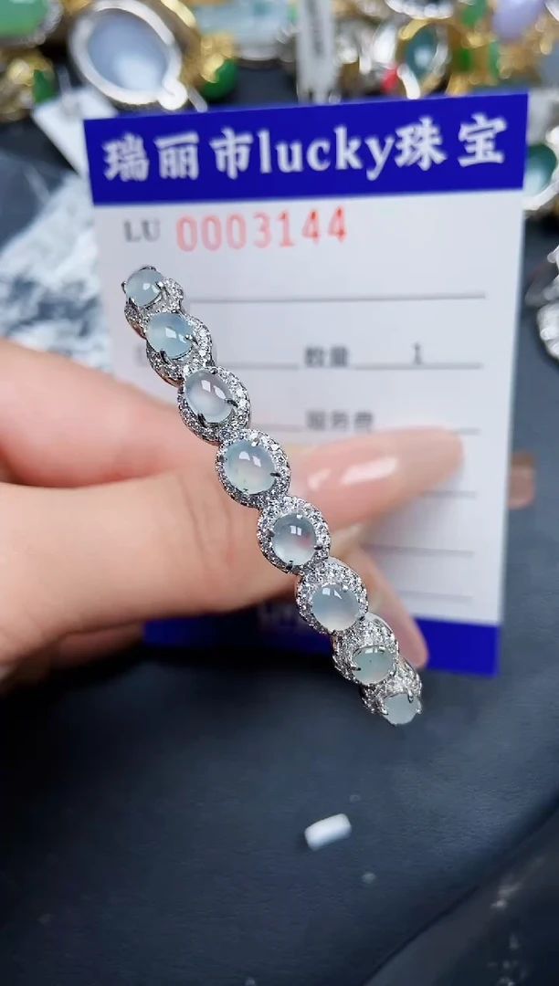 【闪购商品】翡翠颈饰银S925镶嵌3144
